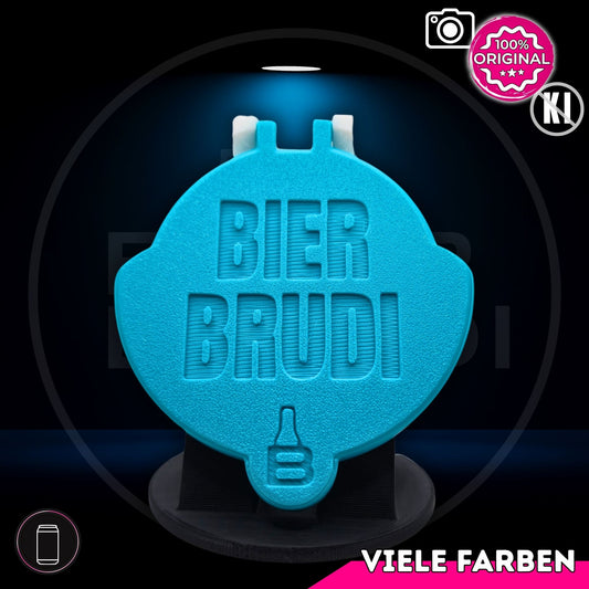 Bier Brudi SafeCap mit Signature-Spruch BIER BRUDI für Dosen, Farbe Petrol