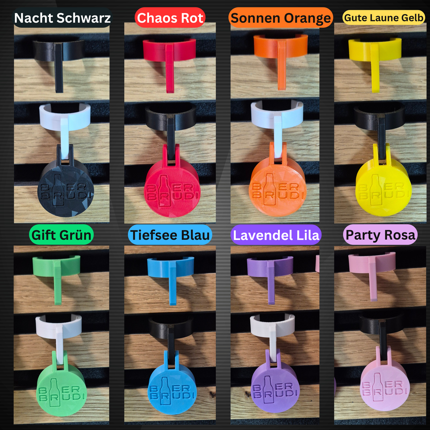 Getränkeschutz für Flaschen & Dosen – Bier Brudi SafeCap Party Pack (4er Set)