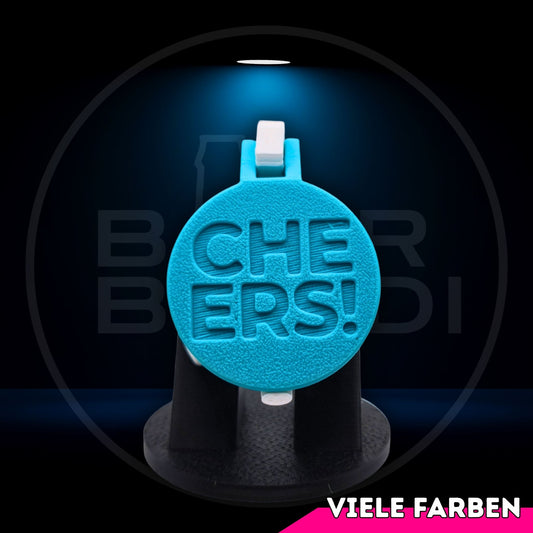 Bier Brudi SafeCap mit Signature-Spruch CHEERS! für Flaschen, Farbe Petrol