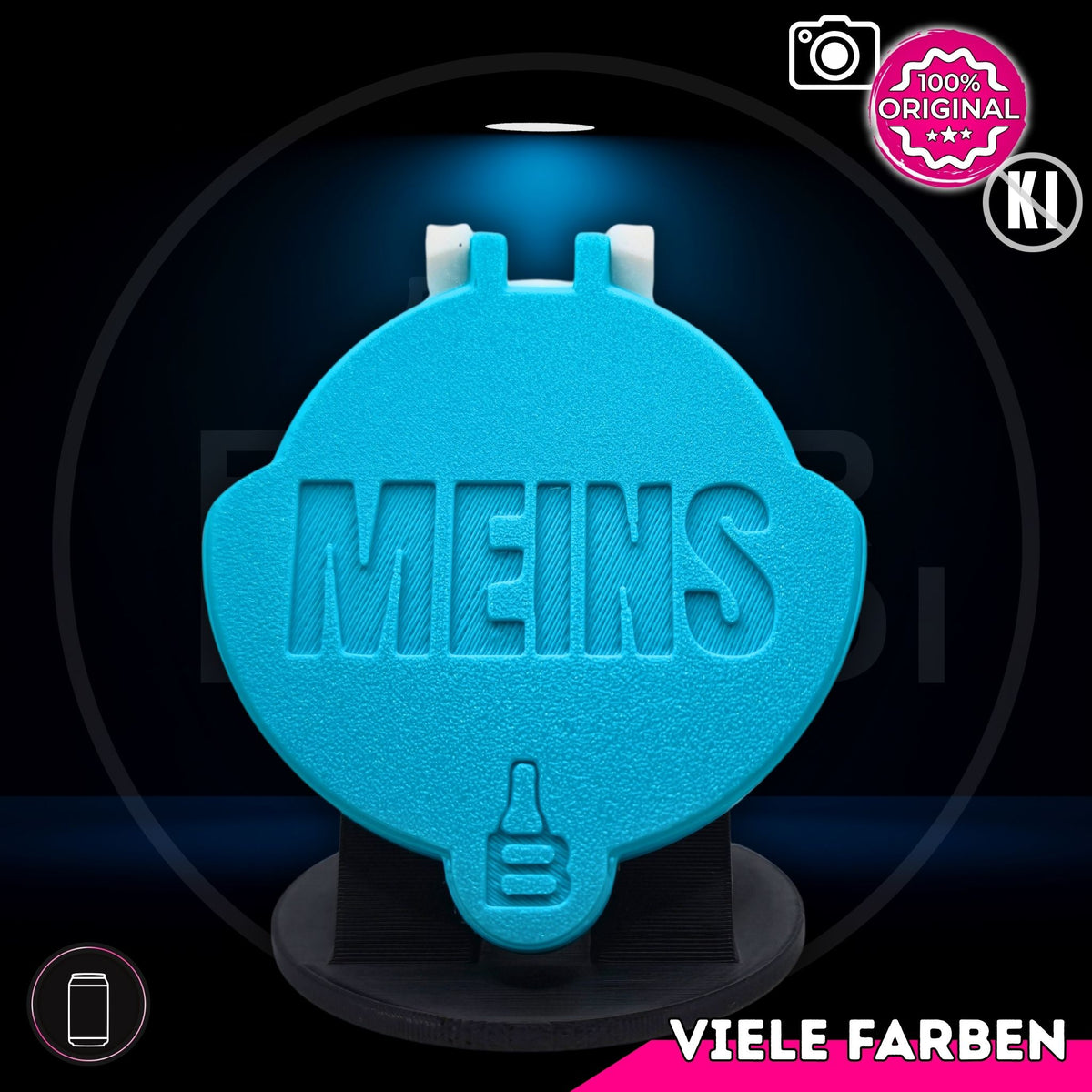 Bier Brudi SafeCap mit Signature-Spruch MEINS! für Dosen, Farbe Petrol