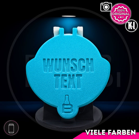 Bier Brudi SafeCap Signature Edition für Dosen mit graviertem Wunschtext, Farbe Petrol