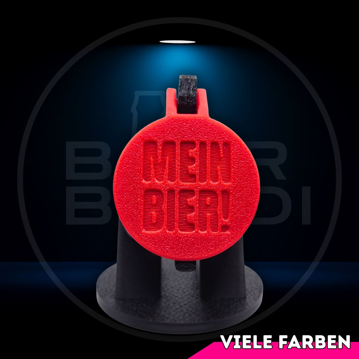 Bier Brudi SafeCap mit Signature-Spruch MEIN BIER! für Flaschen, Farbe Rot
