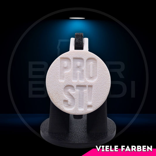 Bier Brudi SafeCap mit Signature-Spruch PROST! für Flaschen, Farbe Weiß