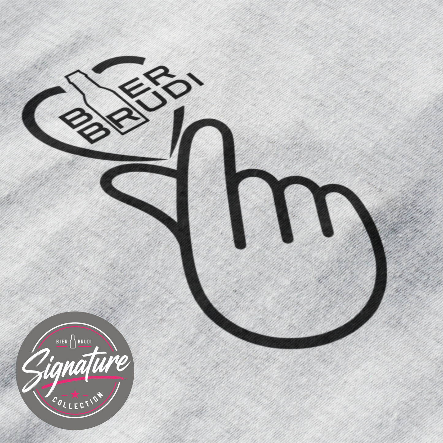 Bier Brudi Signature T-Shirt - Fingerherz
