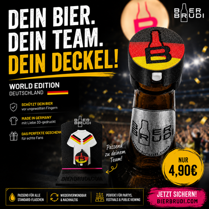 Bier Brudi SafeCap World Edition Germany Public Viewing WM