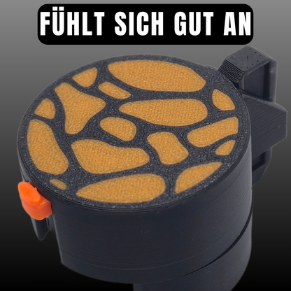 Detailaufnahme der SafeCap Wild Brudi Edition - hochwertige Struktur und auffälliges Design